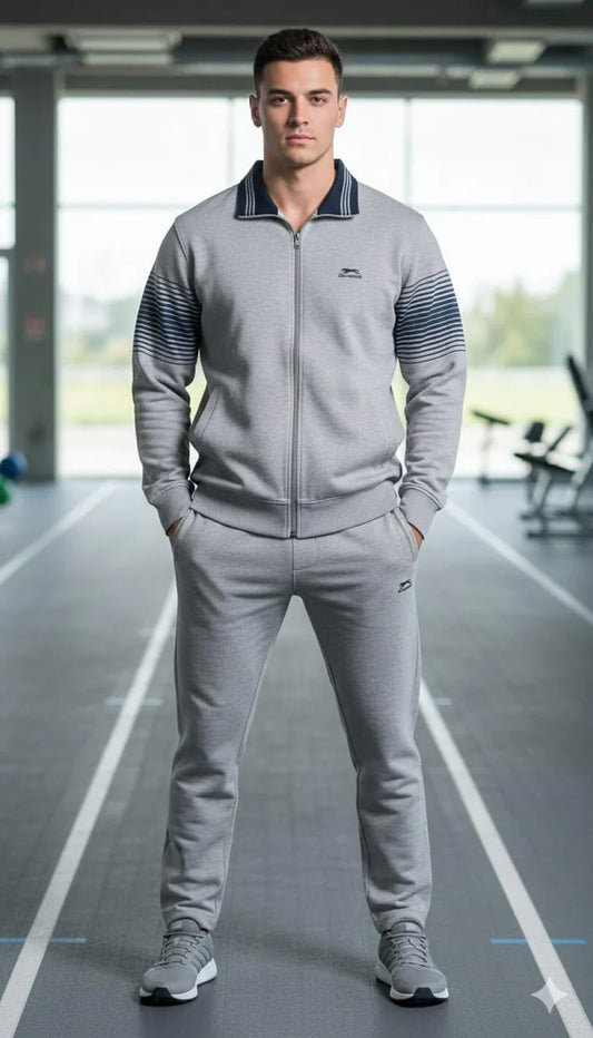 Shiv Naresh Men’s Winter Woollen Tracksuit | Premium Fleece-Lined Full-Zip Sports Jacket & Joggers | Warm Gym & Outdoor Activewear
