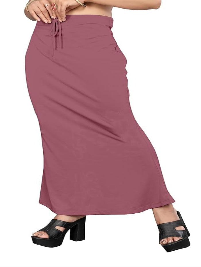 Apparels Saree Shapewear Raspberry Color for Women's | Lycra Stretchable Under Skirts Petticoat | Fish Cut for Everyday Comfort Wear 3XL