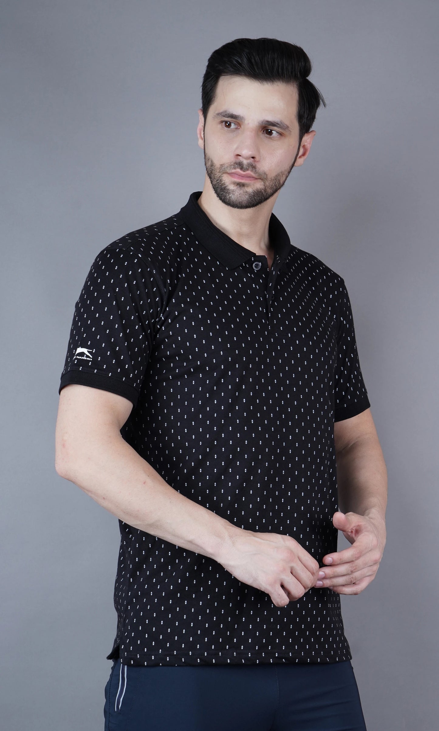 T Shirt Flat Collor Black