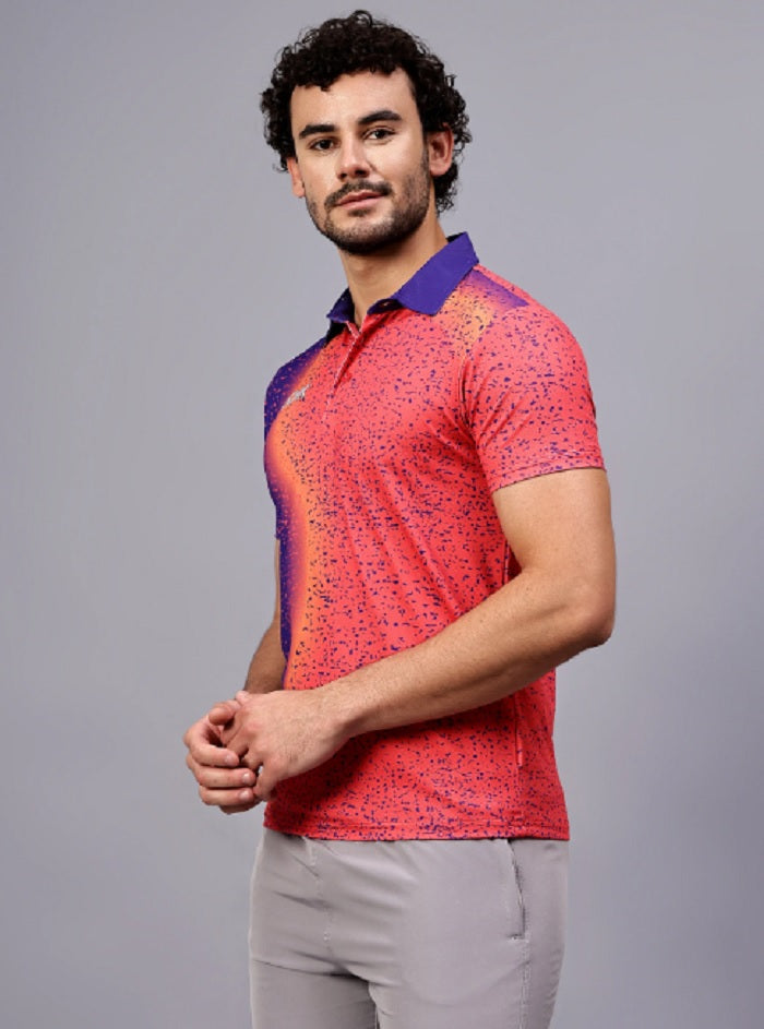 Shiv Nraesh Red/Royal T Shirt Ultra Boost-Smart Fit