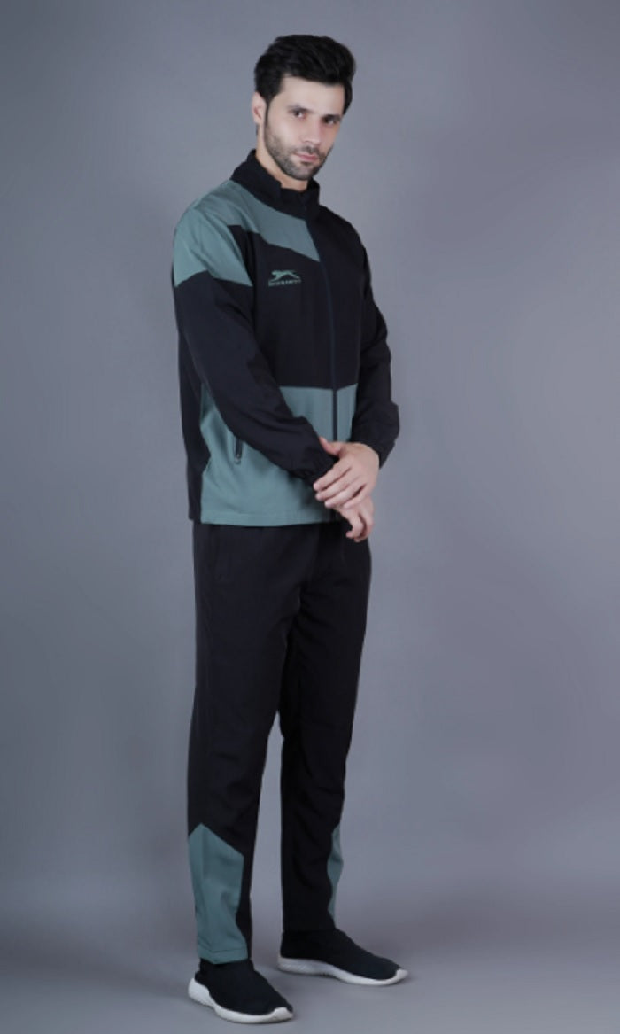 Shiv Naresh Black/Pista Men's Tracksuit