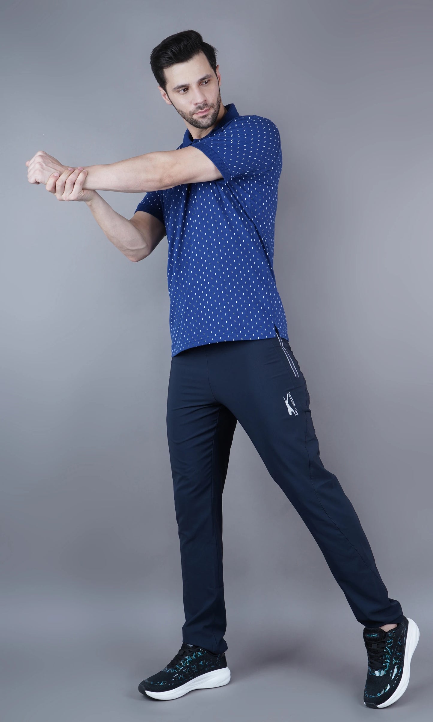 T Shirt Flat Collor Blue