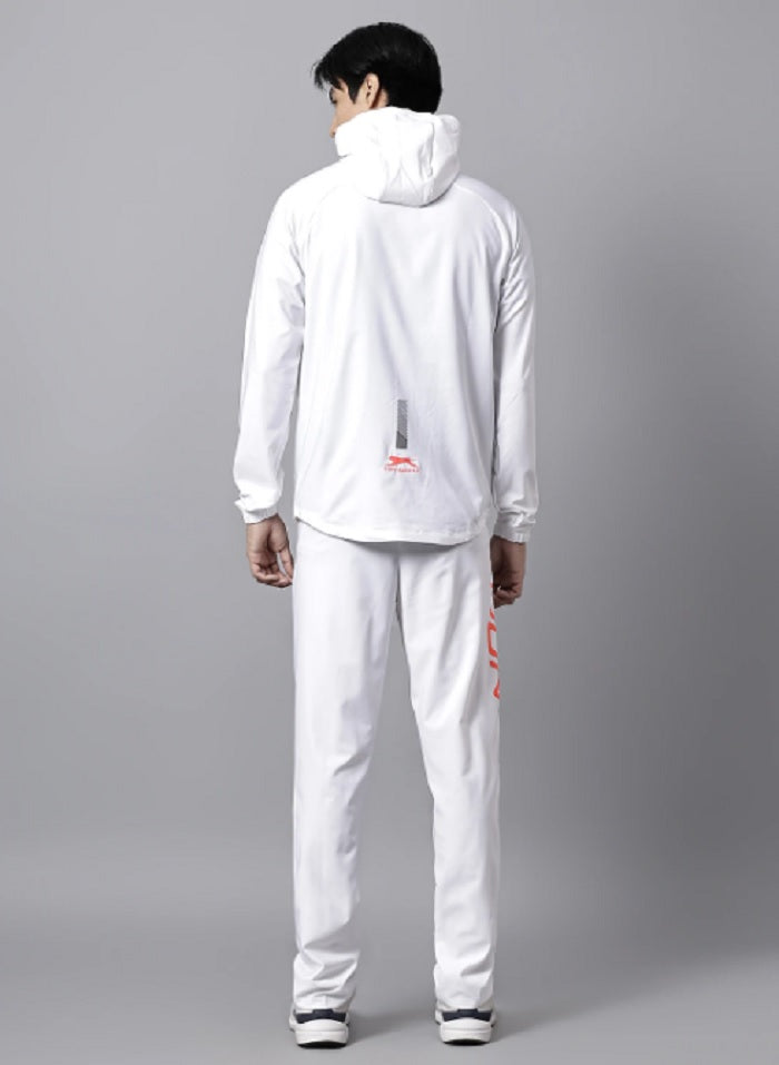 Shiv Naresh White Sports Training Tracksuit