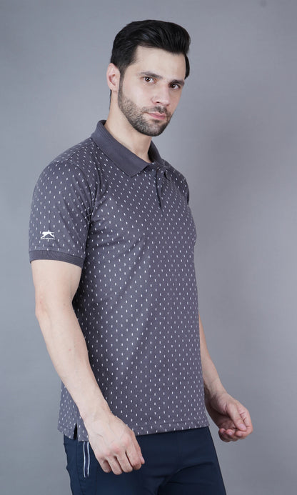 T Shirt Flat Collor Grey