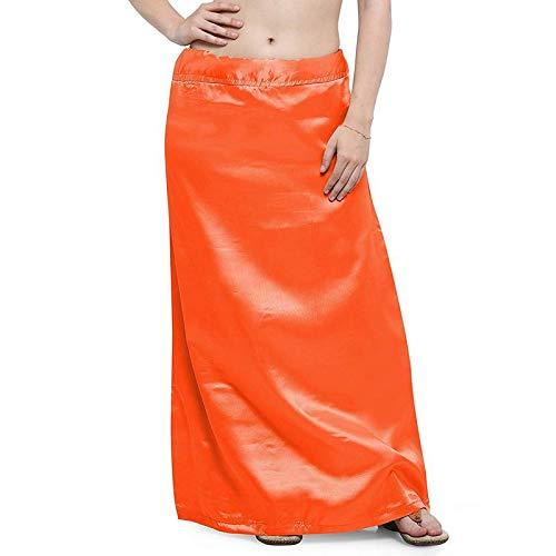 Trendzmy Woman's Satin Orange Petticoat Default Title