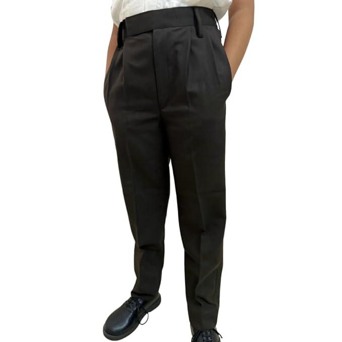 Full Pant - Elastic Waistband | Uniform Trousers for Boys and Girls Black