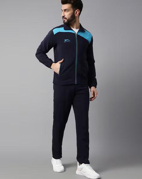 Shiv Naresh Men Color block Running Tracksuits 469A L