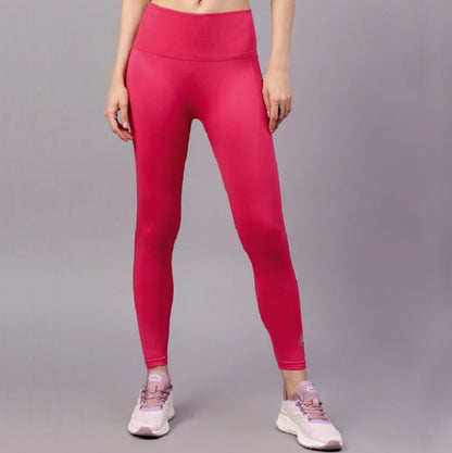 Shiv Naresh Fuchsia Women's Seamless Gym Leggings