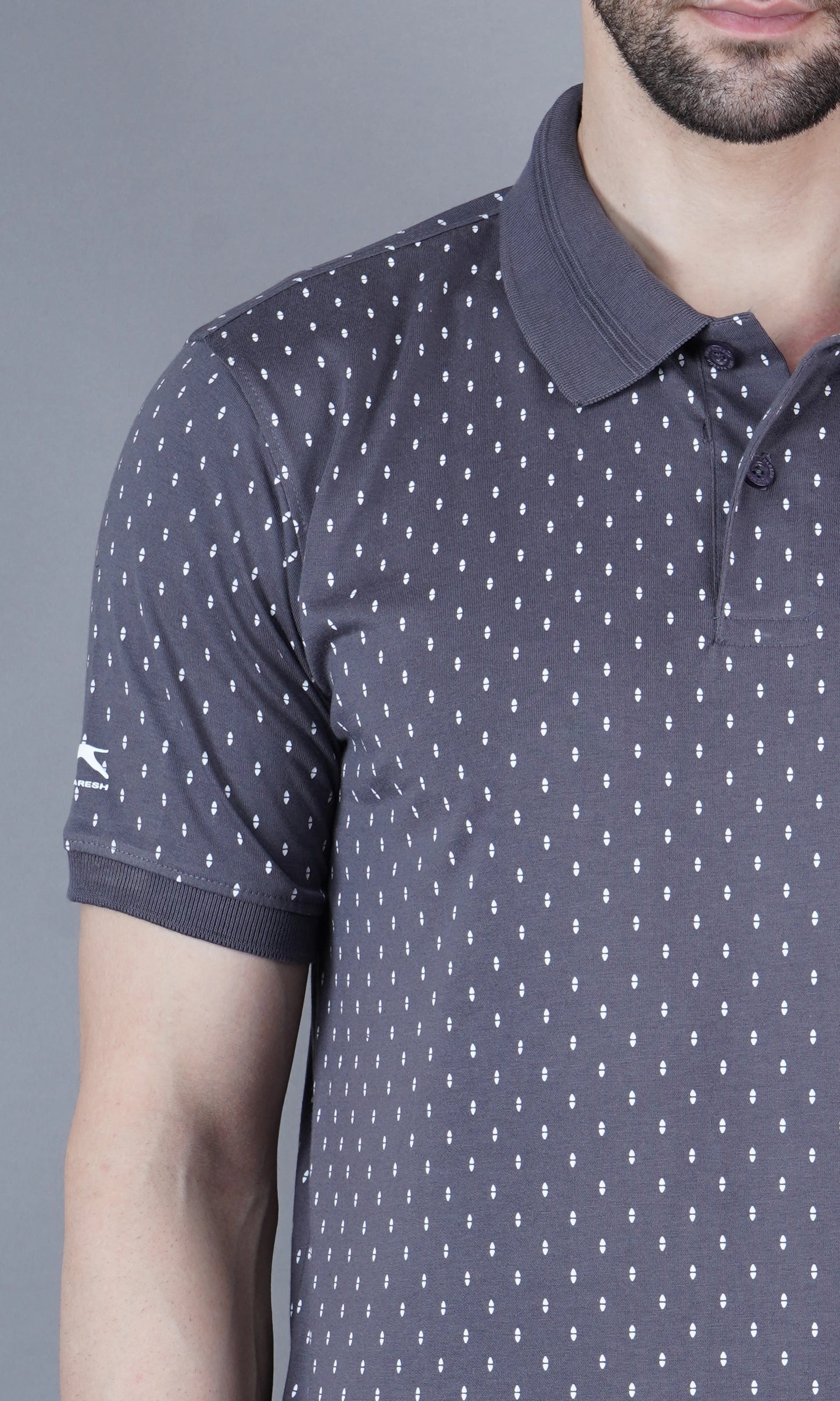 T Shirt Flat Collor Grey