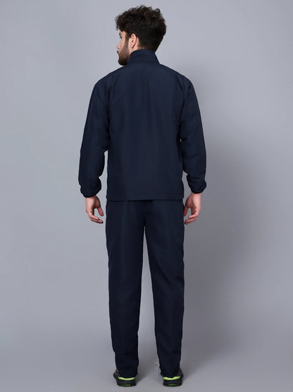 Shiv Naresh Men Navy Cyan Maroon Fit-burst tracksuit 989 T.Z