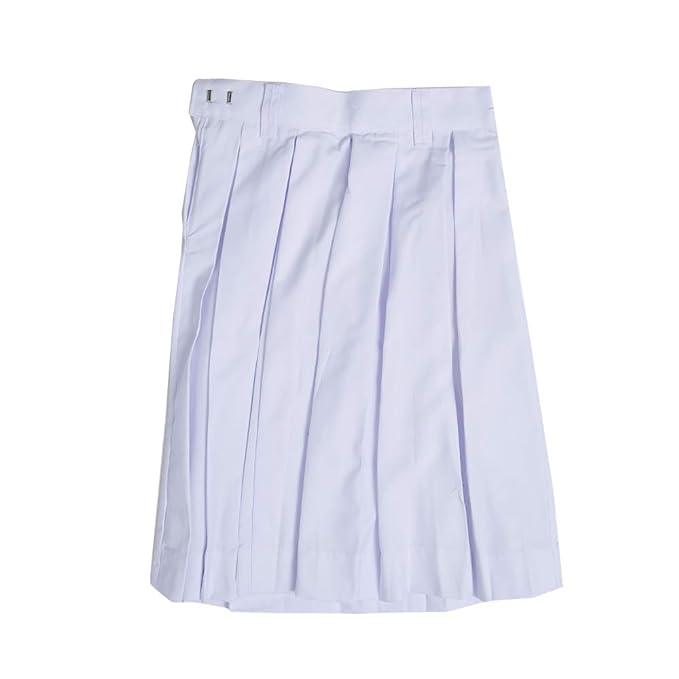 Girls Terrycot One Side Pleated Divided Skirt