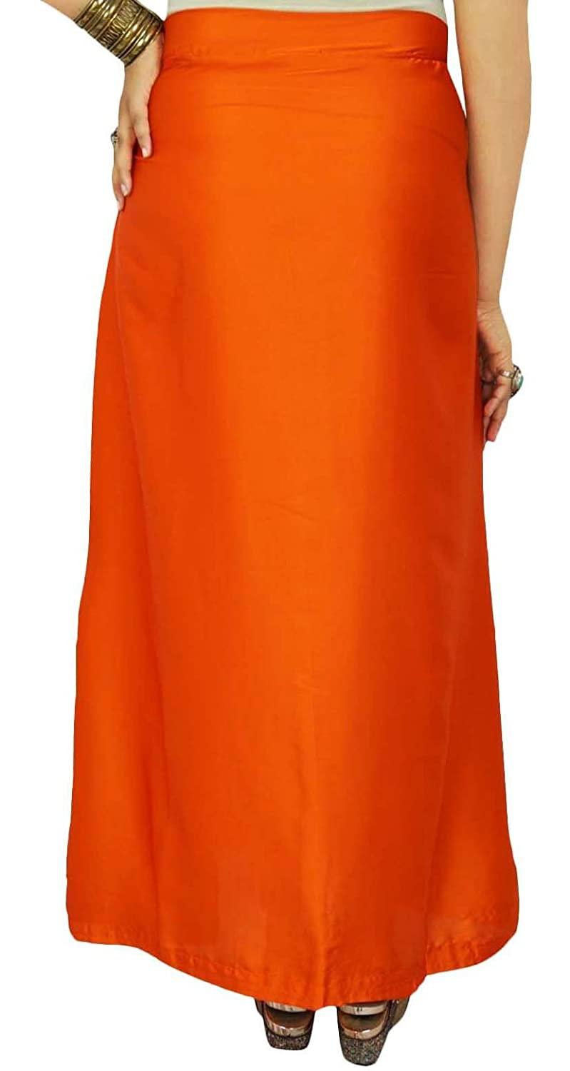 Woman's Satin Orange Petticoat