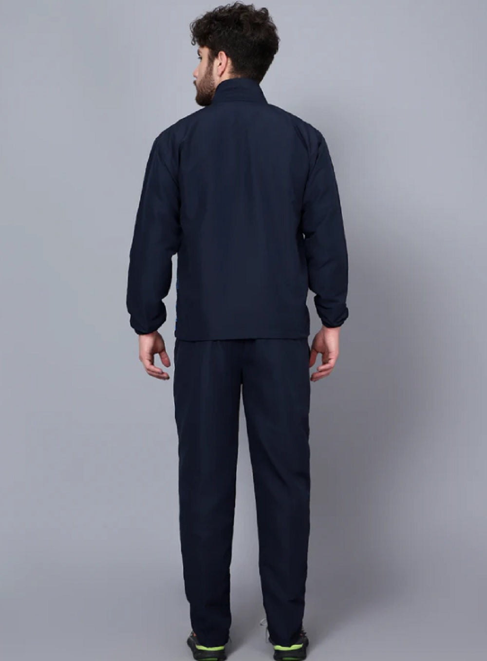 Shiv Naresh Men Navy Cyan Maroon Fit-burst tracksuit 989 T.Z-USA