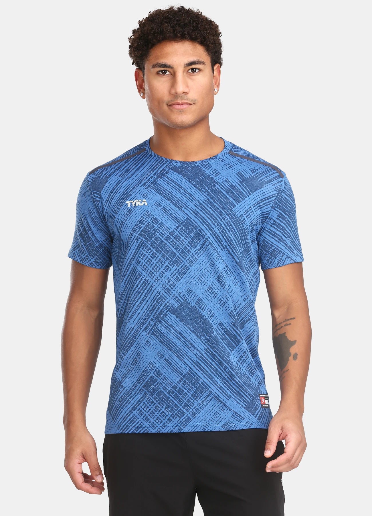 TYKA Men's Crush Jacquard Performance T-Shirt