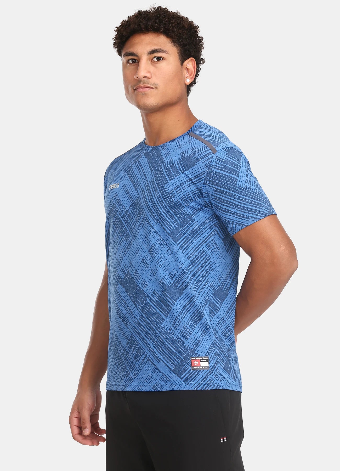 TYKA Men's Crush Jacquard Performance T-Shirt