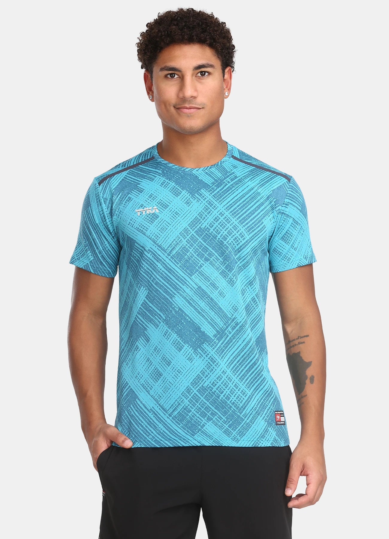 TYKA Men's Crush Jacquard Performance T-Shirt