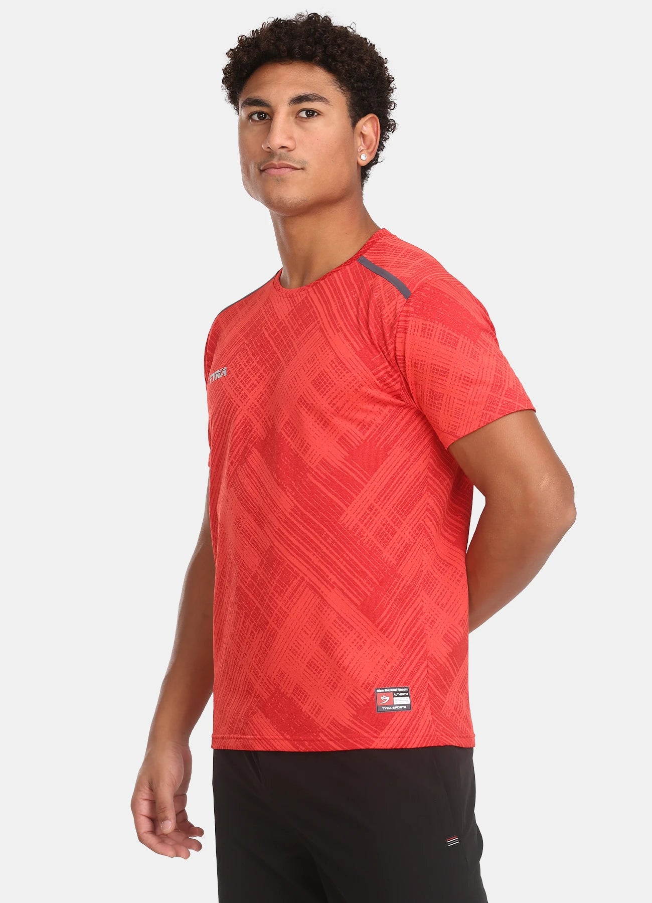 TYKA Men's Crush Jacquard Performance T-Shirt