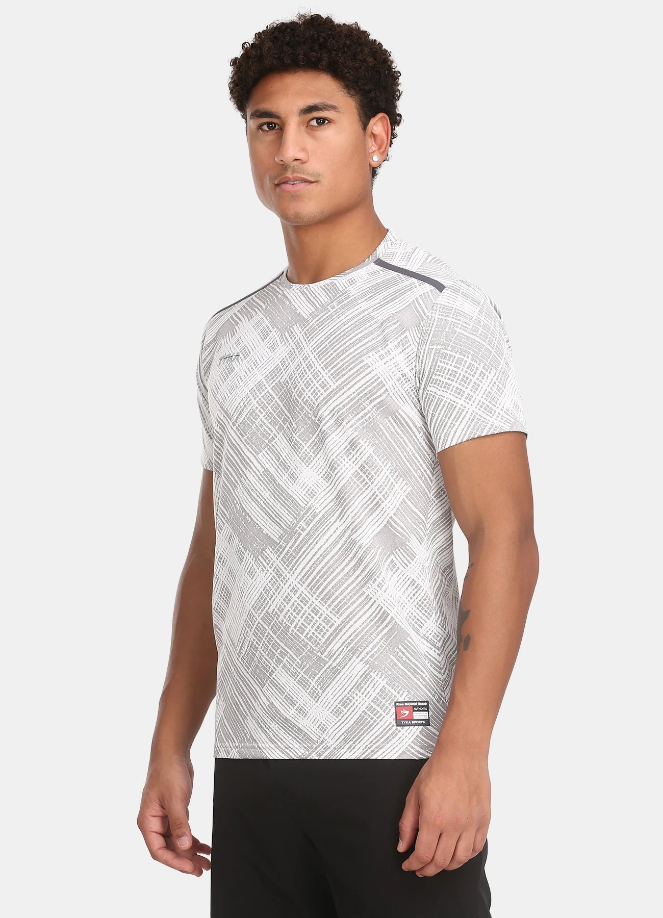 TYKA Men's Crush Jacquard Performance T-Shirt