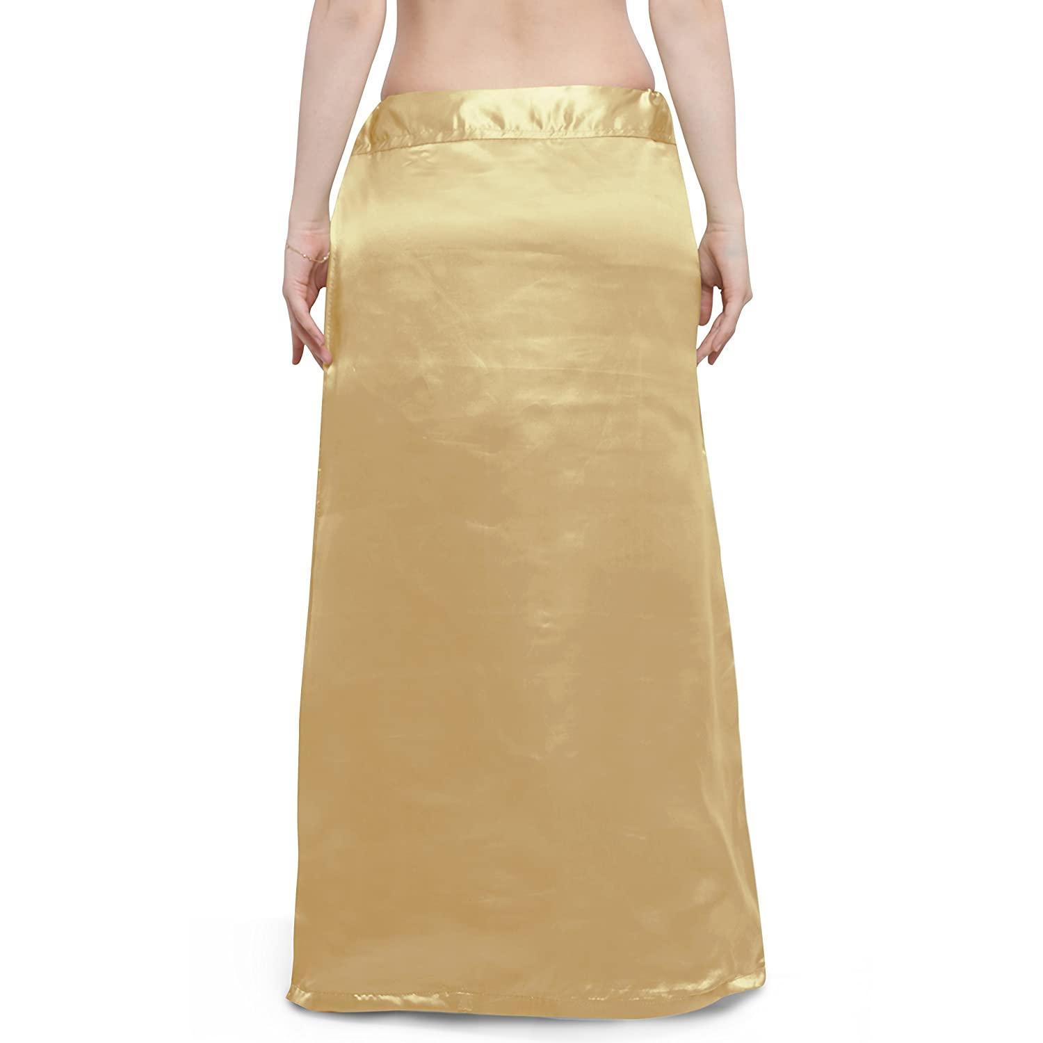 Woman's Satin Beige Petticoat