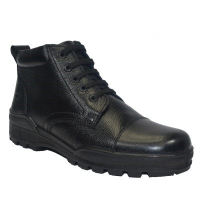 TSF Flexible & Comfort Uniform Police Boots With Zip (768-BLK)