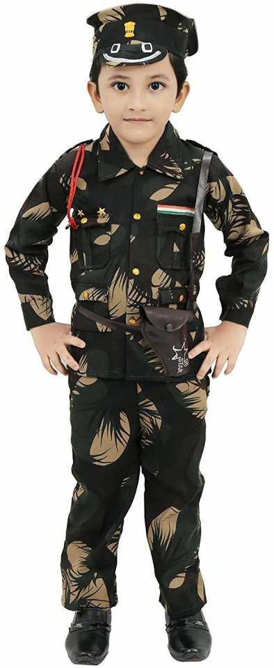 Kids Army costume dress 8-9Years