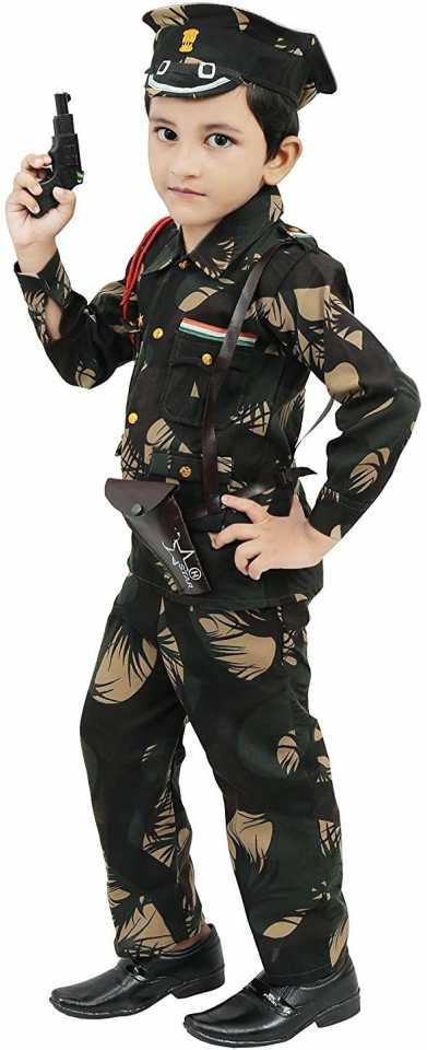 Kids Army costume dress