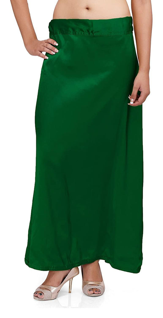 Trendzmy Woman's Satin Dark Green Petticoat Default Title