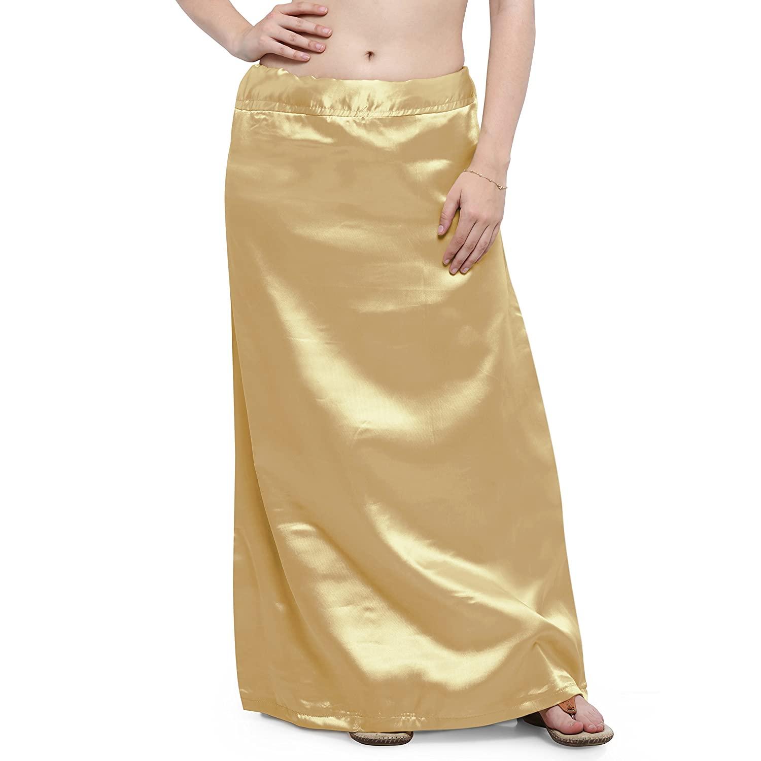 Woman's Satin Beige Petticoat Default Title