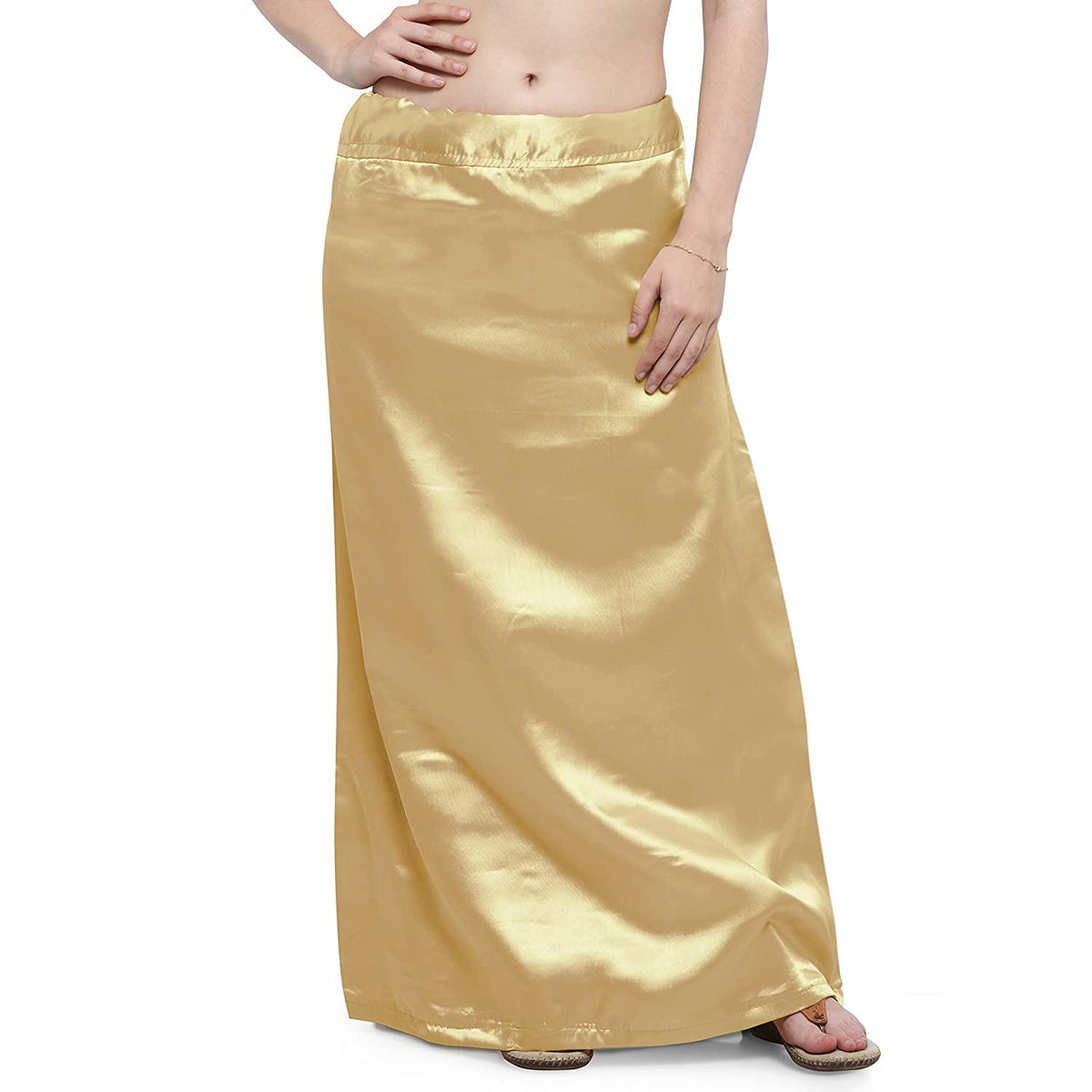 Woman's Satin Beige Petticoat Default Title