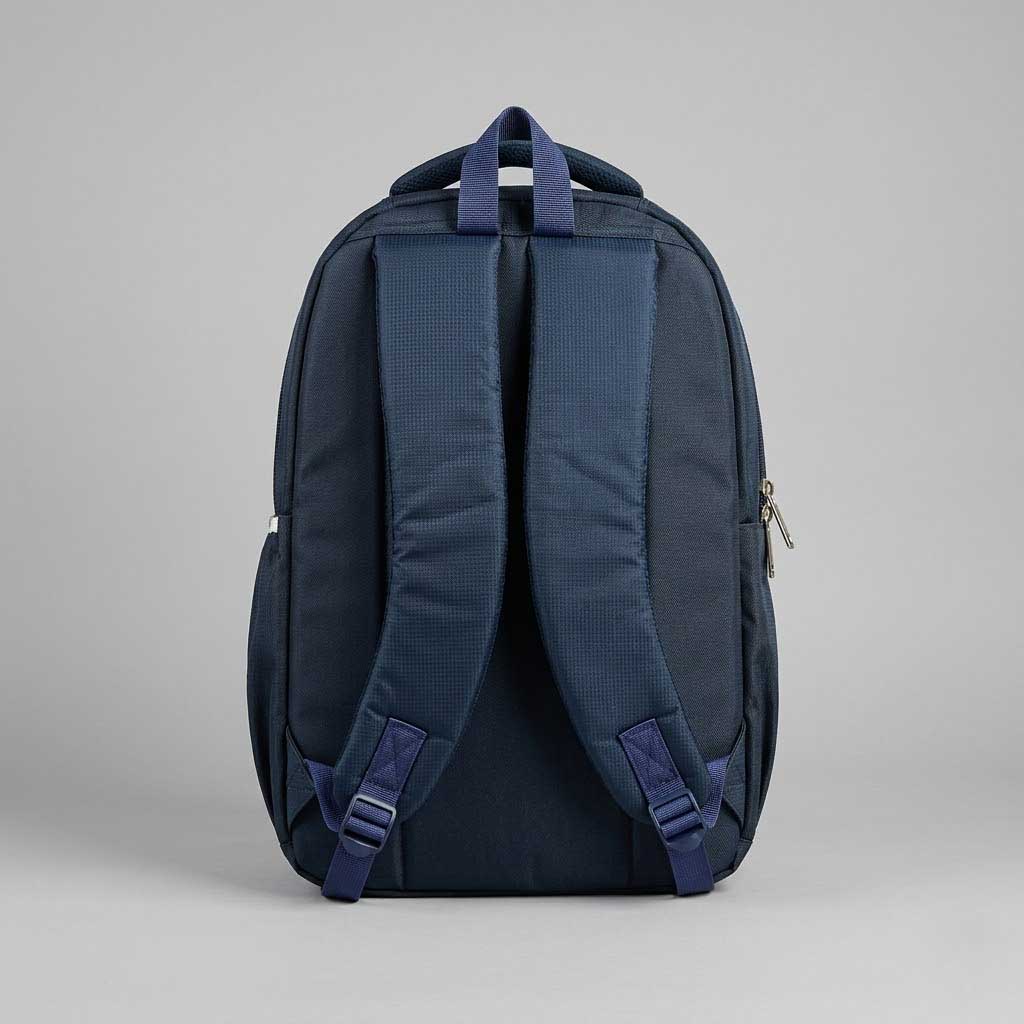 Trendy Navy Blue School & College Backpack | Large Capacity Geometric Print Laptop Bag for Boys & Girls-29 L