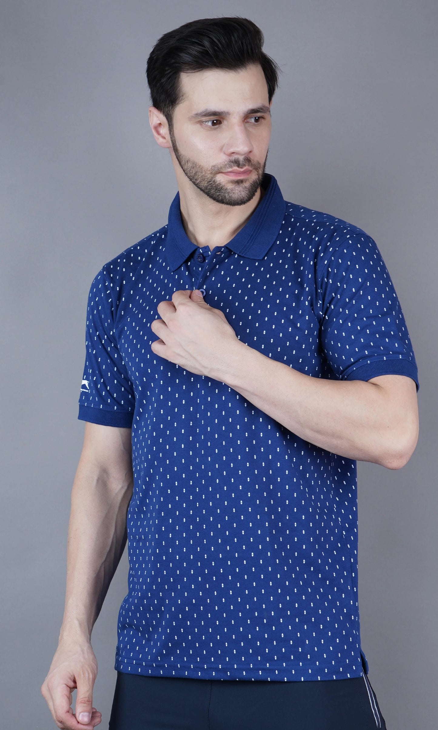 T Shirt Flat Collor Blue