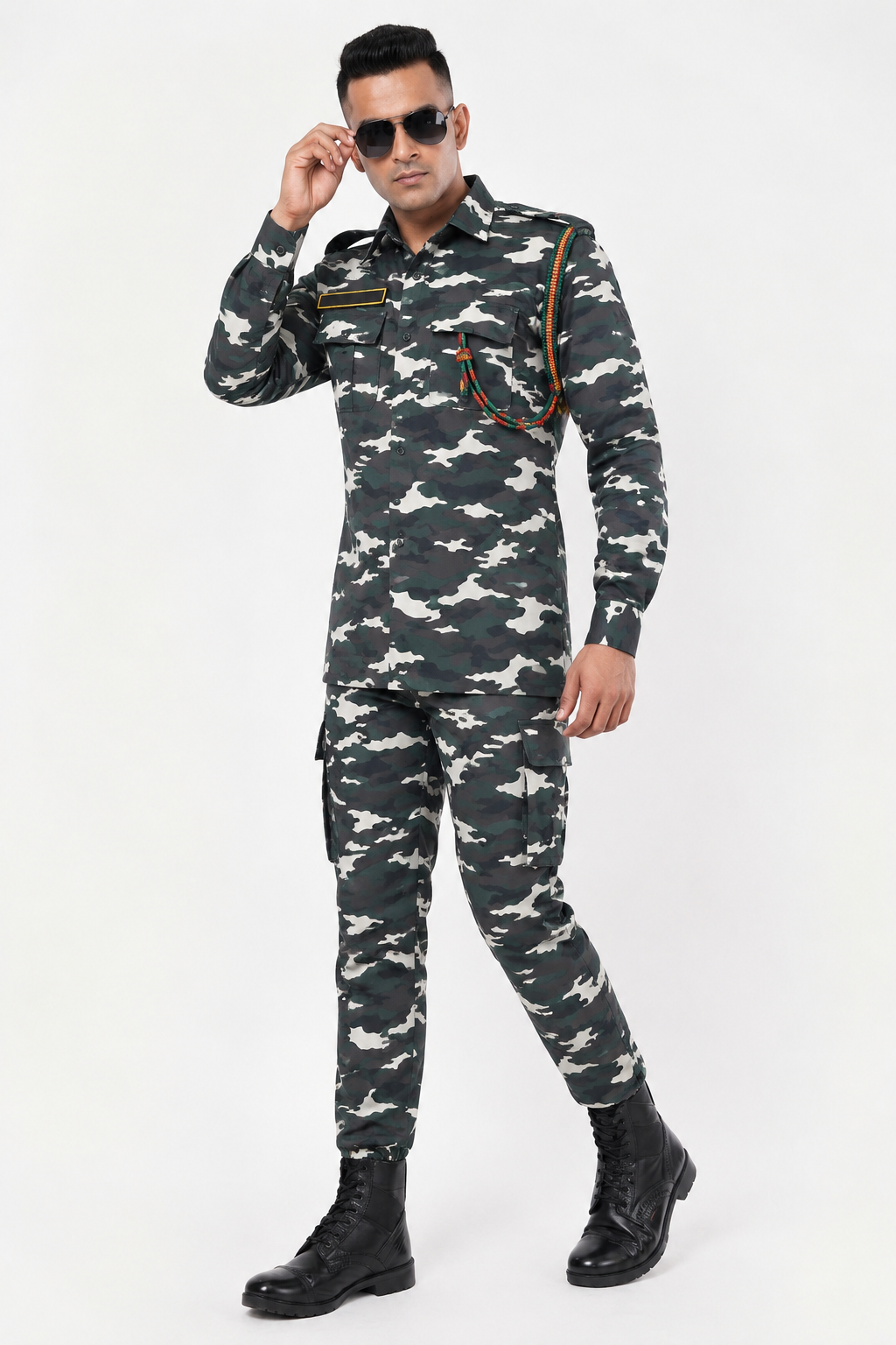 SSB Camouflage Combat Uniform Set (US Pattern Cut) – Ice Cool Twill Vintage Fabric by YST Mills | Made to Order