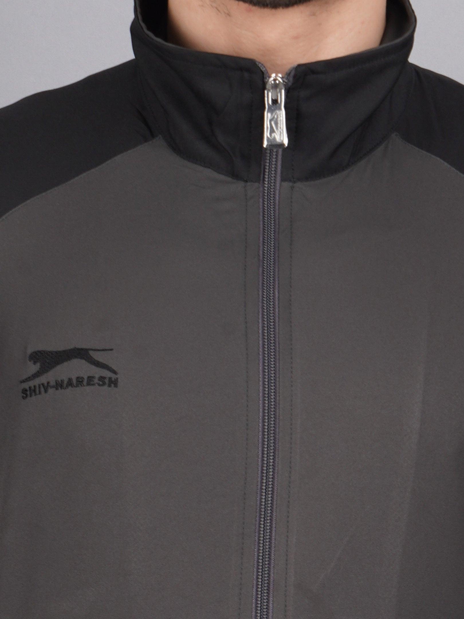 Shiv Naresh Dark grey and black Court essential tracksuit 424-B