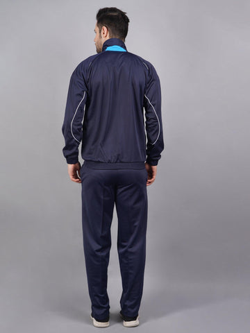 Shiv Naresh Men Navy and cyan blue Ultra-boost tracksuit 1500