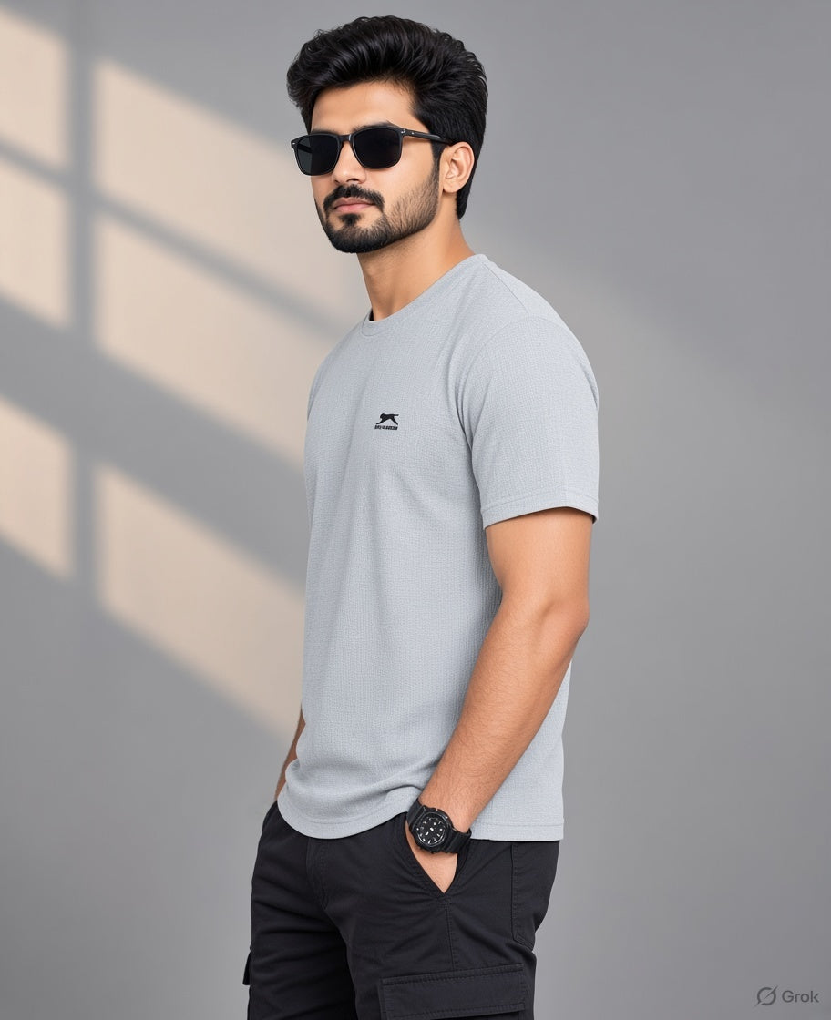 SHIV-NARESH Men’s Lightweight Performance T-Shirt – Heather Grey