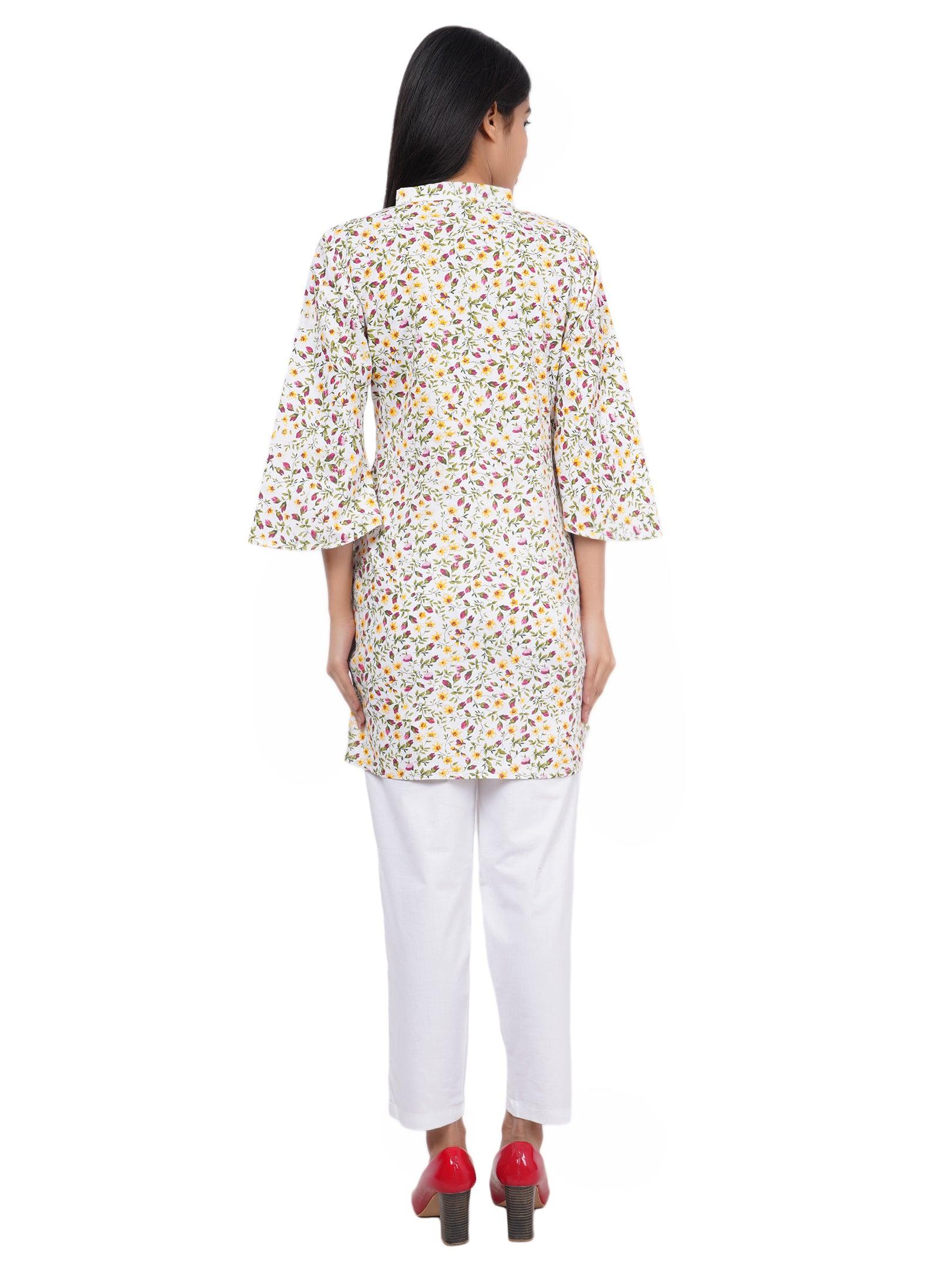 Women Red And Multi Floral Print Pure Cotton Straight Kurta Pack Of 2
