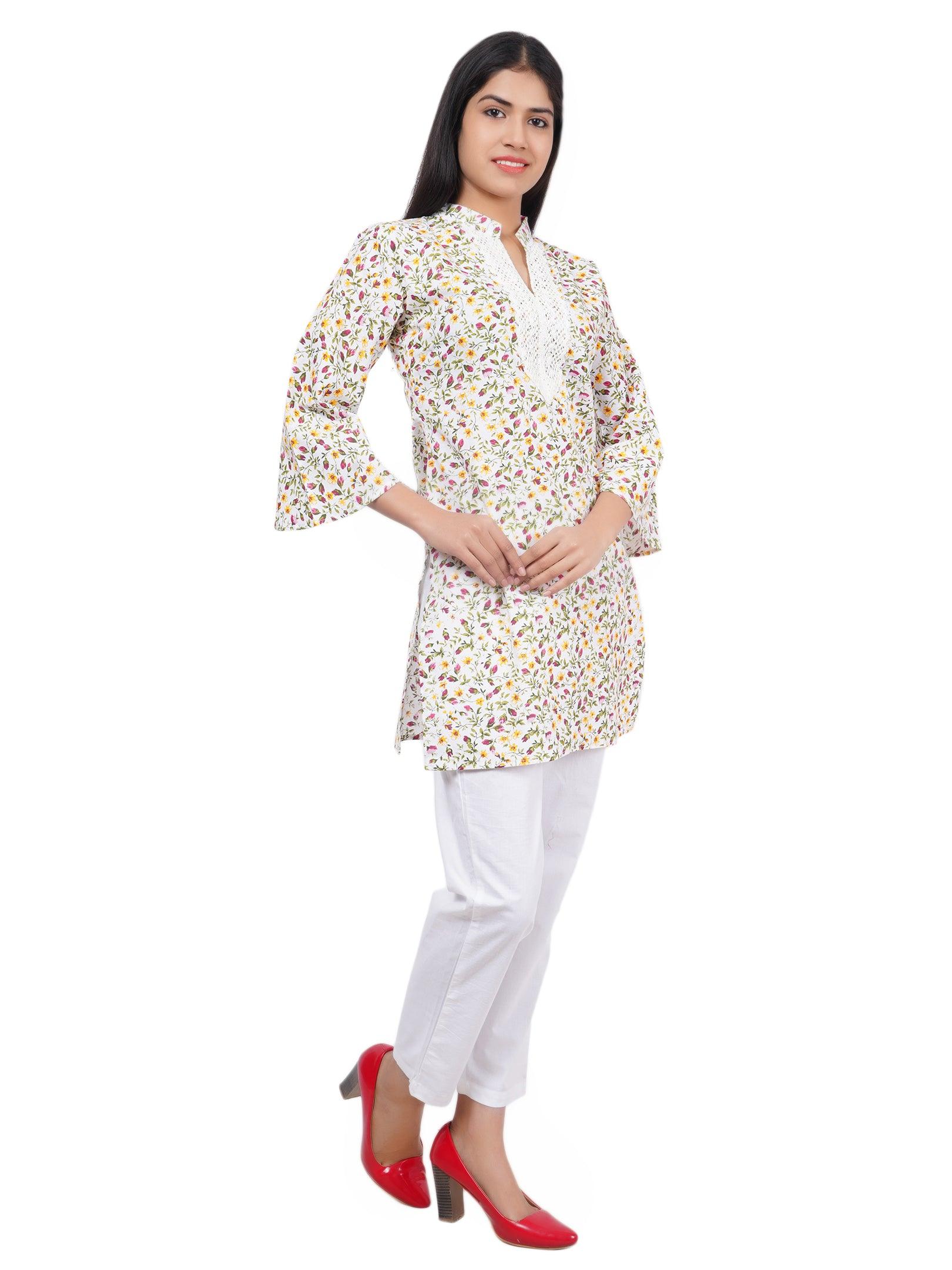 Women Red And Multi Floral Print Pure Cotton Straight Kurta Pack Of 2