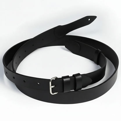 Regulation Police Cross-Strap,Dual-Point Support Belt_Black