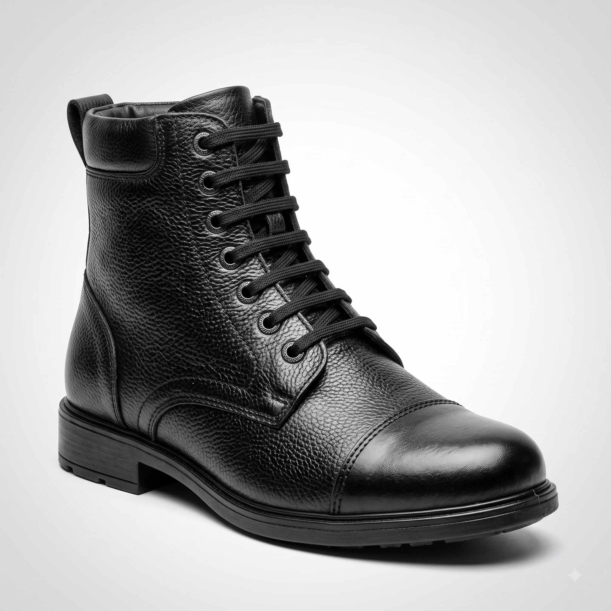 Men's TSF Police Uniform Boot Genuine Leather Black