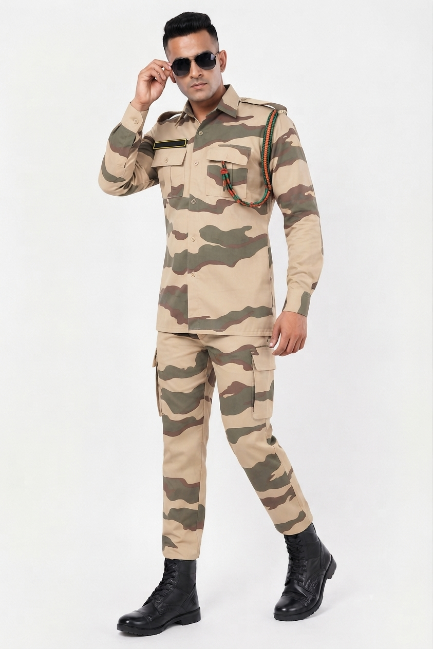 CISF Combat Uniform -US Pattern – Make to Order-  ICE COOL TWILL VINTAGE FABRIC