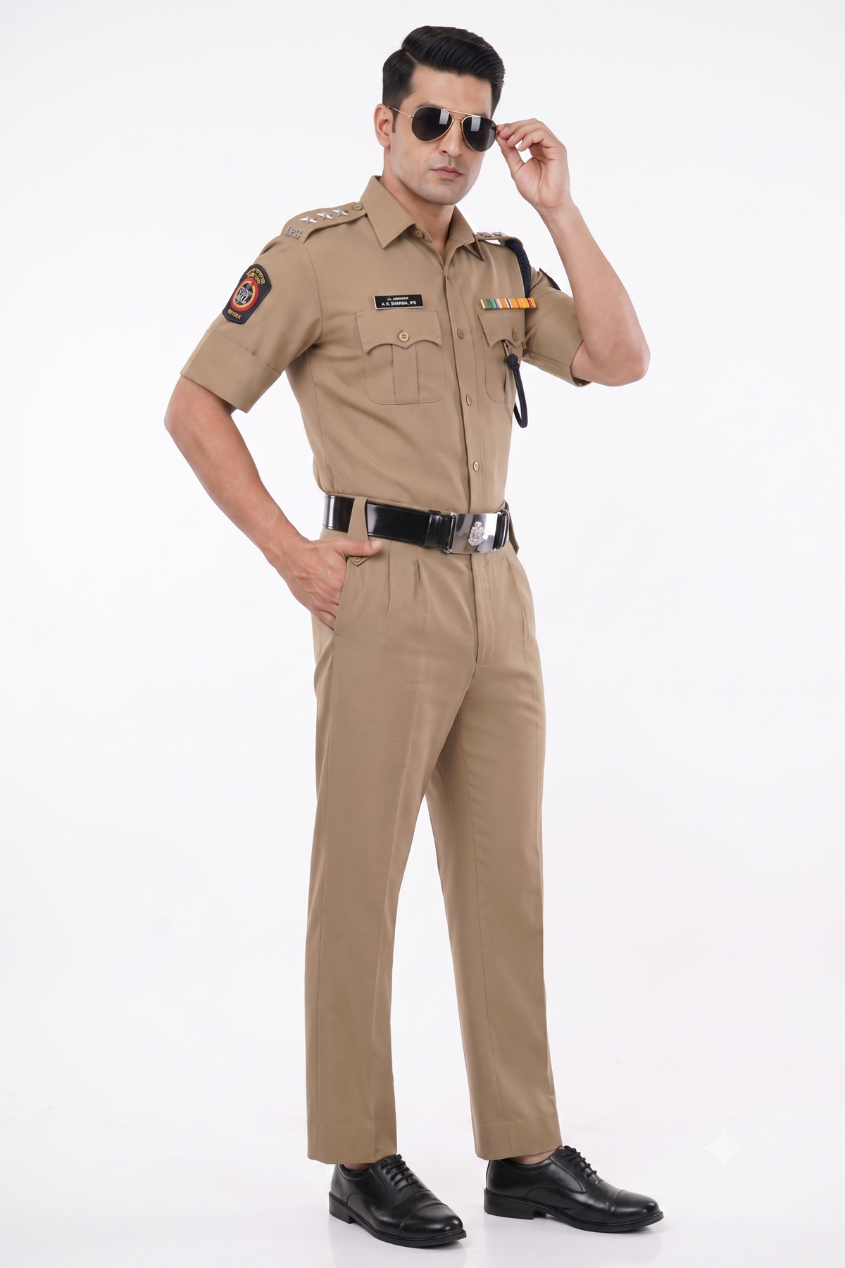 BSF Khaki Uniform By Raymond Fabric