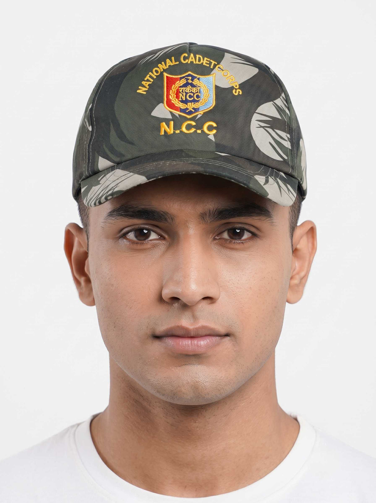 NCC Camouflage Cotton Baseball Cap | Premium Embroidered National Cadet Corps Uniform Hat