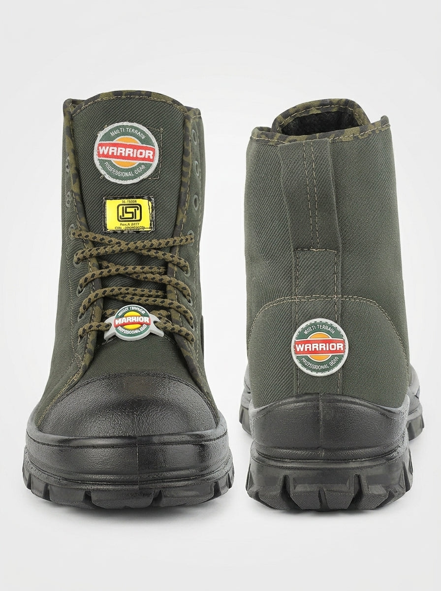 Liberty Warrior 88-46HSTG Jungle Boot for Men, Soft Toe, Olive Green & Black, Sizes-5UK-11UK 9.5 UK