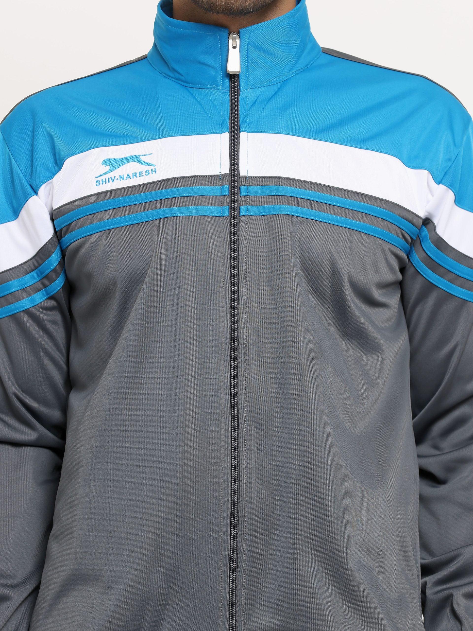 Shiv Naresh Active core suit Grey/Sky Tracksuit 458 – TRENDZMY