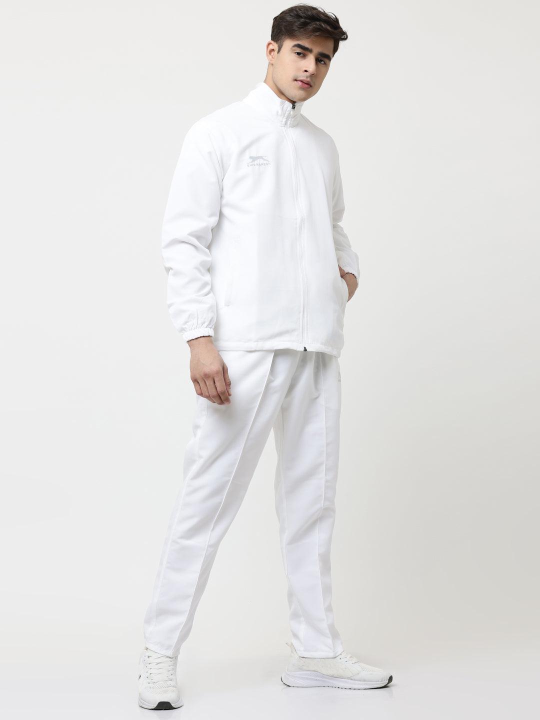 Shiv Naresh TRACKSUIT White 401A T.Z INER MESH (NET)