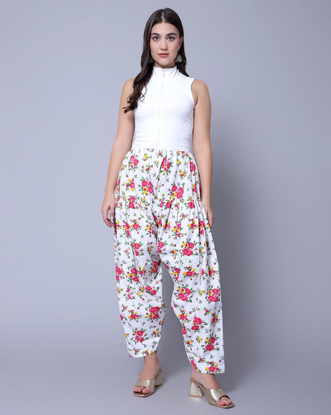 Pure Cotton Pink Printed Women Salwar Default Title