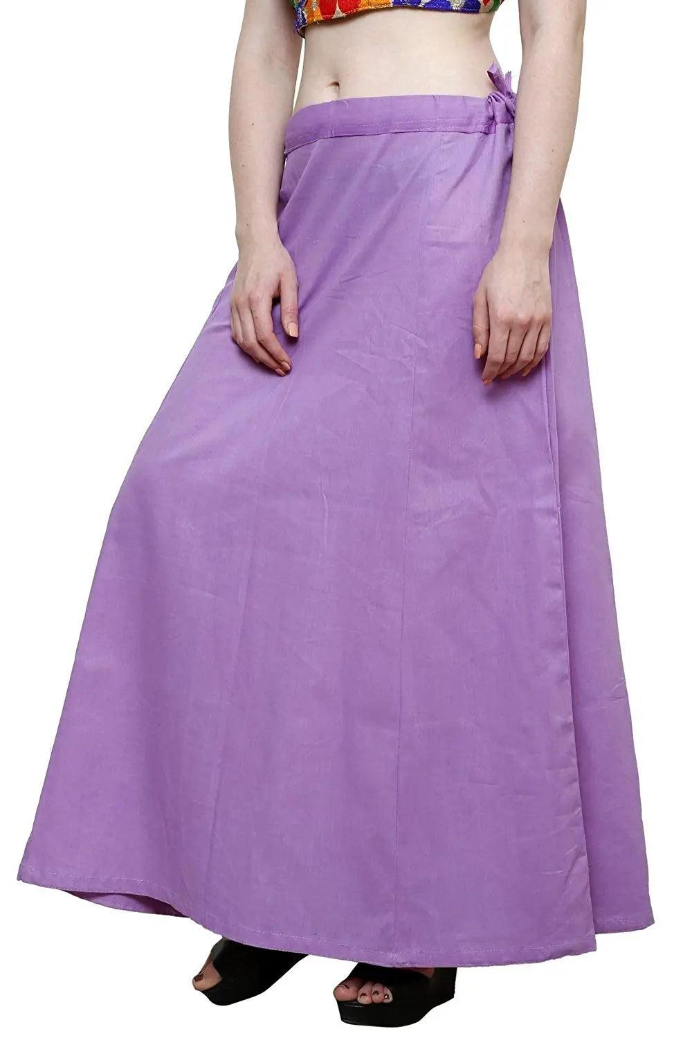 Clothing woman's Elegant Look Ethnic Wear Cotton Petticoat Multi (Pack of 5)