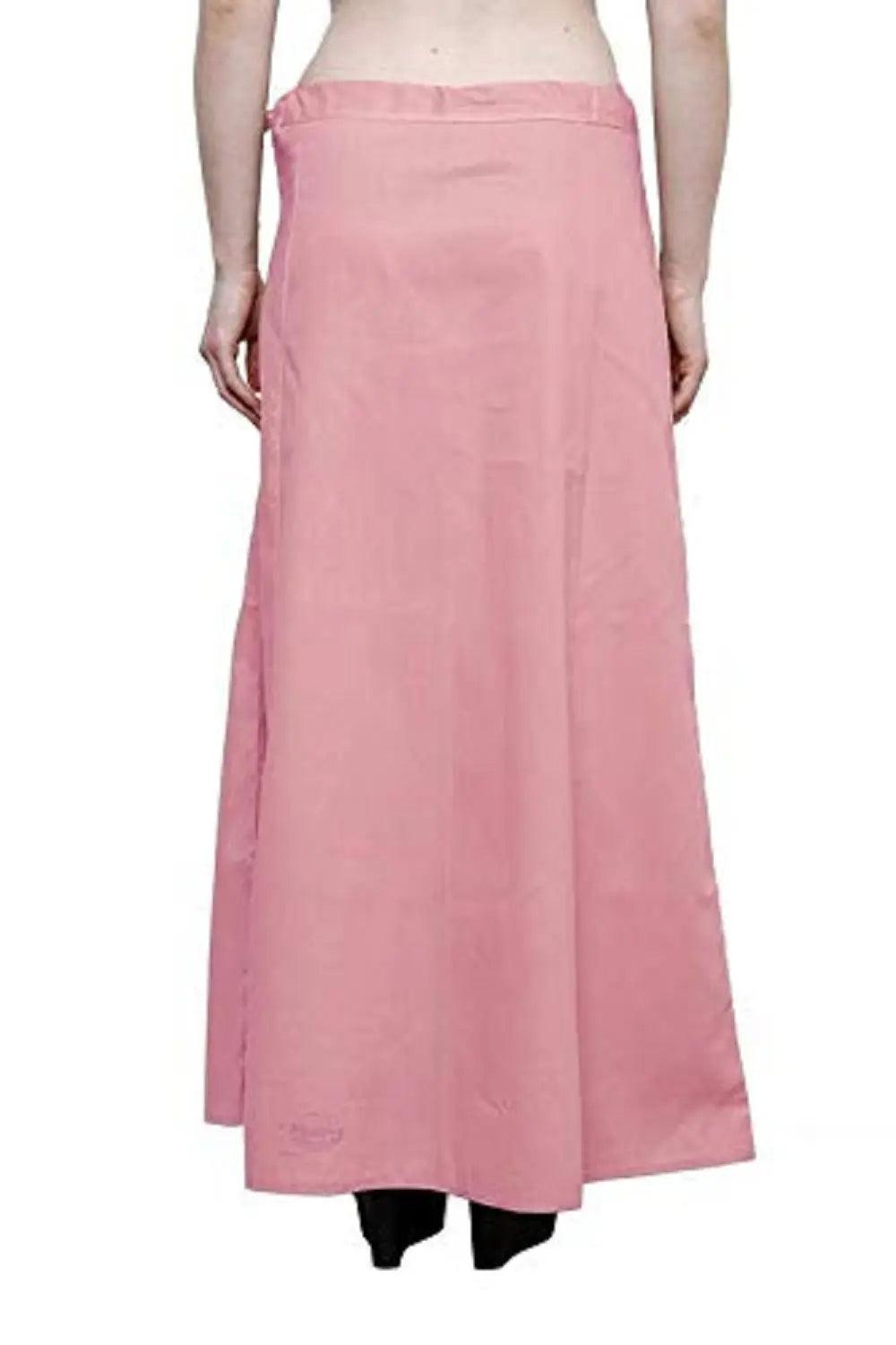 Clothing woman's Elegant Look Ethnic Wear Cotton Petticoat Pink Pack of 1
