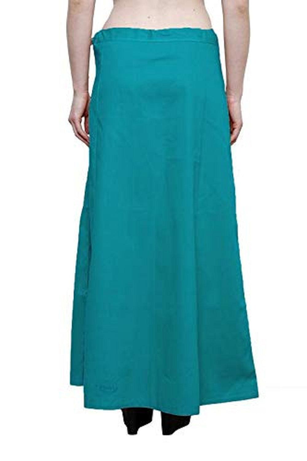 Clothing woman's Elegant Look Ethnic Wear Cotton Petticoat Sky Blue Pack of 1