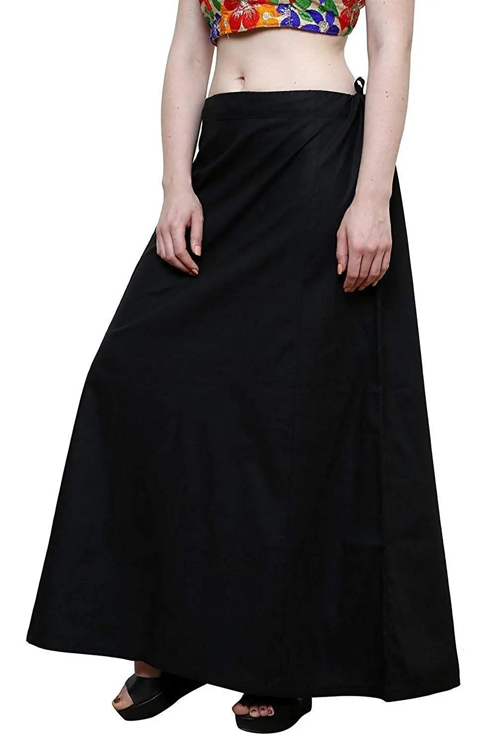 Clothing woman's Elegant Look Ethnic Wear Cotton Petticoat Multi (Pack of 5)
